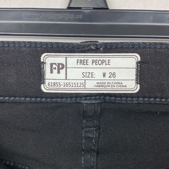 Free People black slim jean W26 - Picture 4 of 8